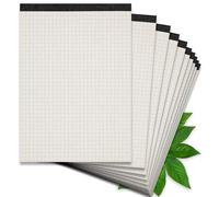 Landre 100050283 Lot de 10 bloc-notes de 50 pages sans couverture Format A4 Papier recyclé, perforé et quadrillé 60 g/m² Modèle : Recycling - Bloc-notes sans page de couverture - Format A5 - 50 feuilles à carreaux