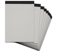 Landre 100050283 Lot de 10 bloc-notes de 50 pages sans couverture Format A4 Papier recyclé, perforé et quadrillé 60 g/m² Modèle : Recycling - Bloc-notes sans page de couverture - Format A6 - 50 feuilles à carreaux