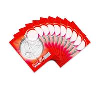 Landre 100050433 mm Lot de 10 blocs de papier quadrillé 80 g/m² 20 feuilles de papier quadrillé Rouge Format A3