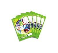 LANDRÉ 100050446 Bloc de travail, A4, 50 feuilles, ligné, 80 g/m², lot de 5 Bloc-notes A4 50 feuilles blanches