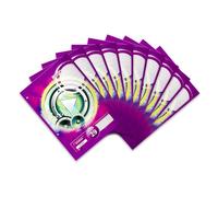 Landré 100050456 Lot de 10 blocs de 50 pages perforées lignées Format A4 Papier sans bois 70 g/m² Bords arrondis 4 perforations