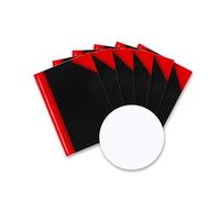 Landre 100302833 China Lot de 12 cahiers de brouillon A6 blanc, papier sans bois 96 pages Noir/rouge Feuilles vierges a6 noir/rouge