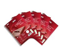Landré College Lot de 5 cahiers A5 quadrillés avec marge gauche 80 feuilles perforées