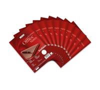 Landre Lot de 10 blocs à lettres A5 quadrillé Linéature 22 50 feuilles Rouge