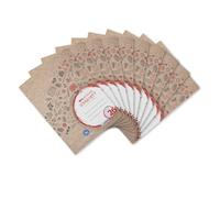Landre Lot de 10 cahiers à carreaux A4 linéature 26 recyclé 16 feuilles