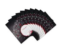 Landre Lot de 10 cahiers d'école A4 quadrillés linéature 26 32 feuilles Noir