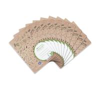 Landre Lot de 10 cahiers d'exercices recyclés 16 feuilles lignées 20 vierges Format A4