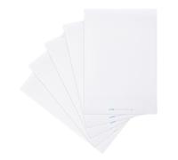 Landré Lot de 5 feuilles de papier recyclé pour tableau à feuilles blanches avec 20 feuilles par bloc, 6 perforations