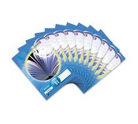 Landre Oktav 100050477 Lot de 10 carnets de notes de poche unis A6 Papier ligné 70 g/m² Papier fin Bois Format A6 32 feuilles lignées 0