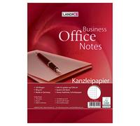 LANDRÉ Papier ministre Cahier 26, à petits carreaux avec marge "Office", 80 g/m² Papier