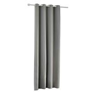 Laneetal 1pc Rideau à Oeillets Rideau Occultant Isolant Thermique pour Chambre Salon,135x225cm Gris foncé