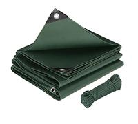 Laneetal Bâche de Protection 4x8m, 280g/m²² PE, Étanche pour Meubles de Jardin, Voiture, Piscine, Bateaux, Corde de 26m Vert