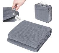 Laneetal Couverture de Pique-Nique en Plein Air, Tapis de Picnic en HDPF pour Camping, avec 12 Clous de Fixation, 1 Sac de Rangement, Tapis Extérieur 200x300 cm, Gris Bleu