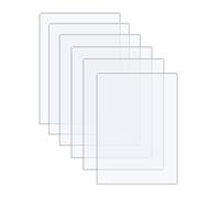 Langaelex Lot de 6 Plaques Acryliques Transparentes A4-210 x 297 x 1 mm | Feuilles Plastiques Transparentes pour Le Remplacement du Verre du Cadre Photo, l'affichage des Projets, la Peinture