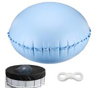 LangRay Coussin de Piscine Rond pour l'hiver, 120 x 120 cm Coussin Gonflable Portable pour Couverture de Piscine, Coussin Flotteur Hivernage Piscine pour Bâche Piscine Hivernage, Bleu (1pc)