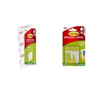 Languettes Accroches Tableaux pour Cadres Fins Command, Blanc, PH207-14EU & Multi-Pack de 12 Languettes Accroche Tableaux Petit Modèle Command 17205-12, Blanc