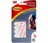 3M Command Poster Strips 17024 Multipack Taille : S, blanc x12 morceau