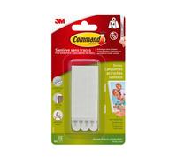 Languettes adhésives étroites Command 3M jusqu'à 5,4 kg - Blister de 4 x 2