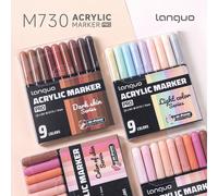 Languo 288/240/192/9 Couleurs Marqueurs Acryliques Super Empilables PRO Grande Capacité d'Encre Marqueurs Acryliques Marqueurs Feutre Acrylique Marqueurs à l'Alcool Fournitures d'Art Pointe Souple Con