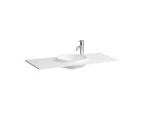 Lani lavabo à poser sur meuble slim en marbond blc mat 980x445x130 - LAUFEN H8140757571141