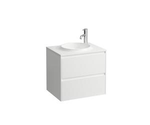 Lani meuble 600 2 tiroirs compatible avec lav h814073 blc mat 570x440x515 - LAUFEN H4042521122601