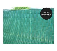 Lanière PVC pour palissade largeur 43 mm x 60 m+100 clips- Gris -