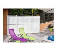 Lanière Pvc Pour Palissade Largeur 52 Mm X 60 M+100 Clips- Blanc Multicolore