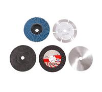 Lanko Lot de 5 disques de coupe de 75 mm pour meuleuse d'angle de 10 mm pour circulaire en métal, disque abrasif plat, disque abrasif