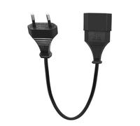 LANMINGLEL Câble D'extension Euro, Rallonge d'alimentation Euro,Câble d'extension Court Prise de Type C Prise Euro sur Type C Euro, 2,5A 250V 0.75 mm² pour TV, Ordinateur (Régulier)