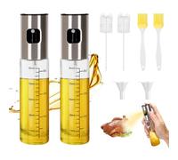 Lanovuto 2 Pièces Vaporisateur Huile 100 ml Spray Cuisine, Pulverisateur Olive pour Air Fryer, Friteuse, Grill