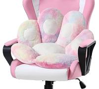 LANPEW Coussin de siège réversible en Forme de Patte de Chien, Coussin de Chaise Confortable en Peluche, Coussin de Tatami, Coussins de Chaise pour la Maison ou Le Bureau (60x60cm, Couleur)