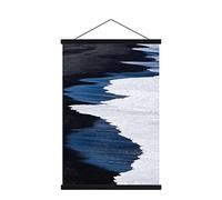 Lanpn A0 Cadre Poster Magnétique 84 CM, 84x100 84x120 Cadre Photo Aimanté en Bois Naturel pour Affiche Cadre Magnétique Cadre d'affiche Cadre Suspendu Porte-affiches (84cm, Noir)