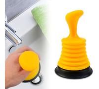 LANSKYLAN Déboucheur Ventouse Déboucheur Ventouse Lavabo avec Grand Soufflet Ventouse Deboucheur Evier Puissant Déboucheur Evier Cuisine Débloqué pour Salle de Bain Cuisine Évier Baignoire, Jaune
