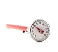 Lantelme 4412 Thermomètre à sonde viande/rôti étanche analogique - bimétallique - Rouge avec clip va au lave-vaisselle Dimensions 125 longueur