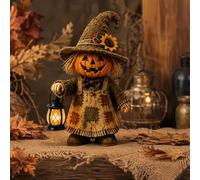 Lanterne à main Halloween en résine hantée | Lanterne d'Halloween effrayante en résine - Décoration de bureau - Résine monobloc - Style effrayant audacieux - Prêt à
