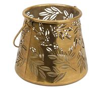 Lanterne Ajourée en Métal "Belli" 17cm Doré