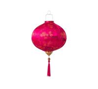 Lanterne asiatique, Linterna Lanterne ronde en soie à motif floral rétro suspendre forme de fleur prunier chinoise - décorative for festival, restaurant, couloir, jardin, cour Farol(Rose Red,20 Inch)