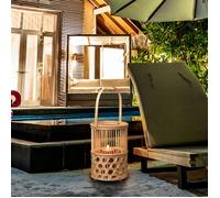 LANTERNE BAMBOU TRESSE ET ANSE