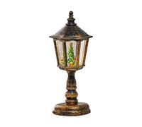 Lanterne Boule à Neige de Noël - Affichage LED Scène à Paillettes, lumière | Boule de Noël alimentée par USB, Lanterne Musicale avec minuterie, Lampe de Table d'hiver, Cadeau pour décoration