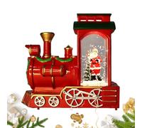 Lanterne Boule à Neige Noël - Train Vintage avec Lumières | Globe de Neige Éclairé pour Décorations de Noël | Pour Intérieur Cheminée Chambre Salon Bureau École Ferme Maison