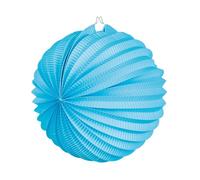 Lanterne boule bleu turquoise 23 cm - Bleu