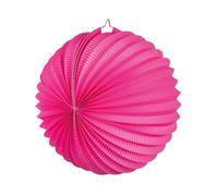 Lanterne boule fuchsia 23 cm à suspendre - Rose - Taille Unique