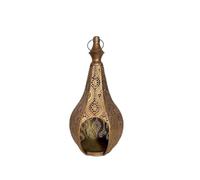 Lanterne Chandelier Creuse 12*30CM pour Événements | Art de fer rétro, décoration d'atmosphère de maison, ornements artisanaux(Color 2)