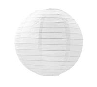 Lanterne chinoise ronde en papier blanc à suspendre pour mi-automne, mariage, anniversaire, fête (20 cm)