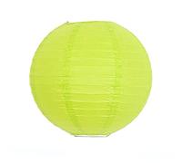 Lanterne chinoise ronde multicolore en papier pour fête de mariage, décoration d'intérieur, boule de lampe en papier (vert, 40 cm)