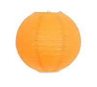 Lanterne chinoise ronde multicolore en papier pour fête de mariage, décoration d'intérieur, boule de lampe en papier (orange-30 cm)