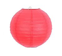 Lanterne chinoise ronde multicolore en papier pour fête de mariage, décoration d'intérieur, boule de lampe en papier (rouge, 40 cm)