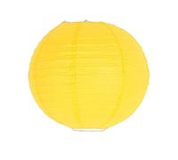 Lanterne chinoise ronde multicolore en papier pour fête de mariage, décoration d'intérieur, boule de lampe en papier (jaune-40 cm)