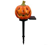 Lanterne citrouille d'Halloween à énergie solaire pour décoration | Sourcingmap Guirlande lumineuse LED en résine résistante aux intempéries Orange 40 cm