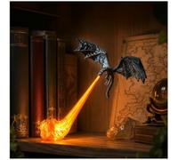 Lanterne de Bibliothèque Dragon LED Lampe Décorative Coin Lecture D-Petit | 4 Styles Disponibles, 2 Tailles au Choix, Décoration d'Étagère, Amoureux des Livres, Ambiance Fantastique